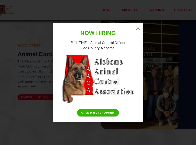 AACA CARES Animal Control Association Training Florida website