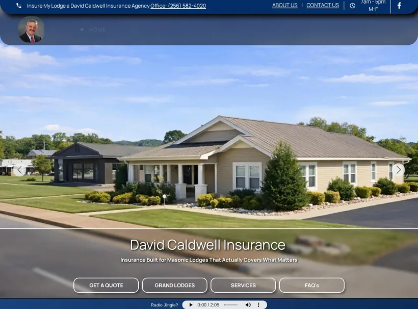 Insure My Lodge Guntersville Alabama website