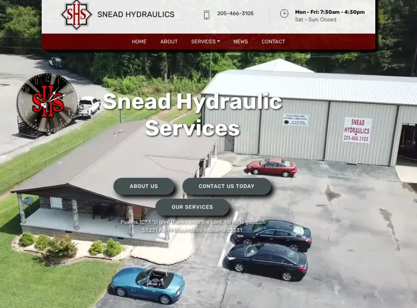 SNEAD HYDRAULICS Pump, Cylinders, and Hydrostats website