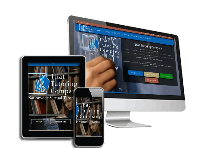 That Tutoring Company Personalized Tutoring for Classes custom website