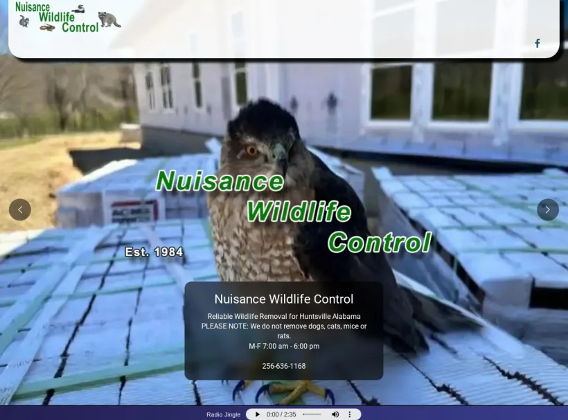 The Animal Control website