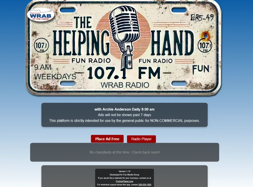 The Helping Hand website